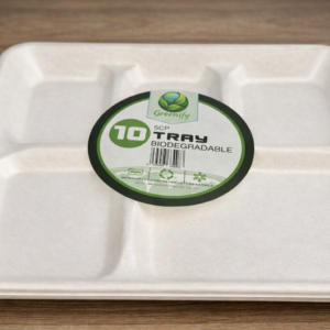Greenify 5 Compartments Meal Tray
